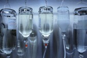 Inappropriate prescribing of intravenous (IV) fluids most often involves incorrect volumes and types of IV fluids prescribed