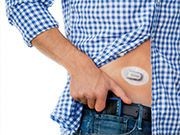 A continuous glucose monitor helps patients with type 1 diabetes better manage their blood glucose levels