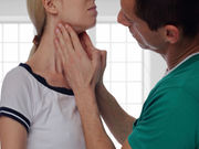 Clinicians should not routinely screen adults for thyroid cancer if they have no symptoms or warning signs of the disease