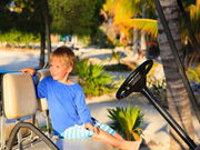 The estimated mean annual incidence of golf cart accidents in children is 0.36 cases/100