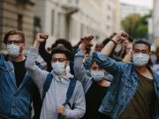 Antiracism protests in the United States have not led to increases in new cases of the coronavirus that causes COVID-19