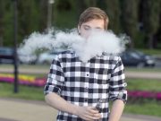 Use of electronic cigarettes by teens is not significantly associated with wheezing